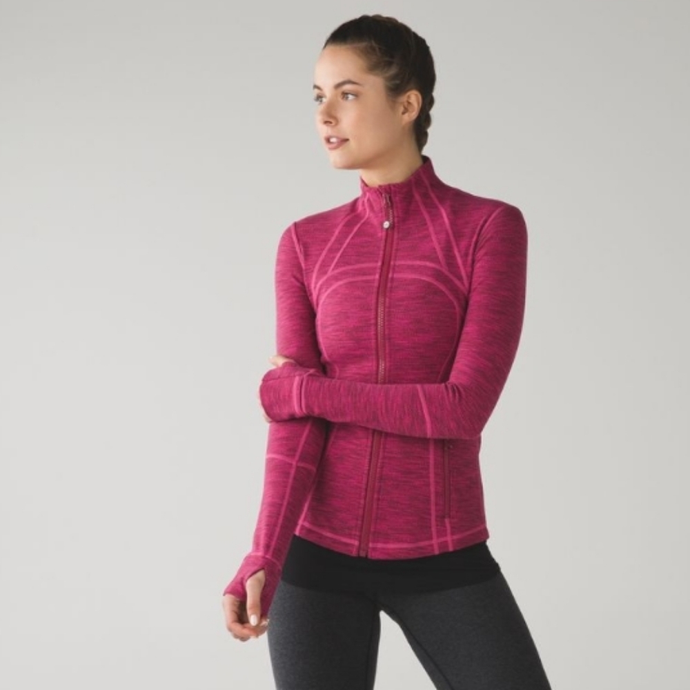lululemon athletica Heathered Magenta Full-Zip Jacket